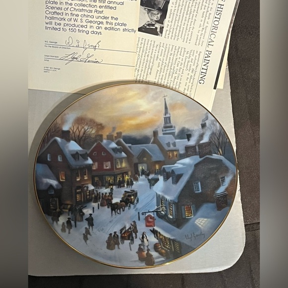 Vintage 1988 Christmas Love Lloyd Garrison 2nd Issue Scenes of Christmas Past - Picture 4 of 5